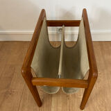 Scandinavian teak magazine rack