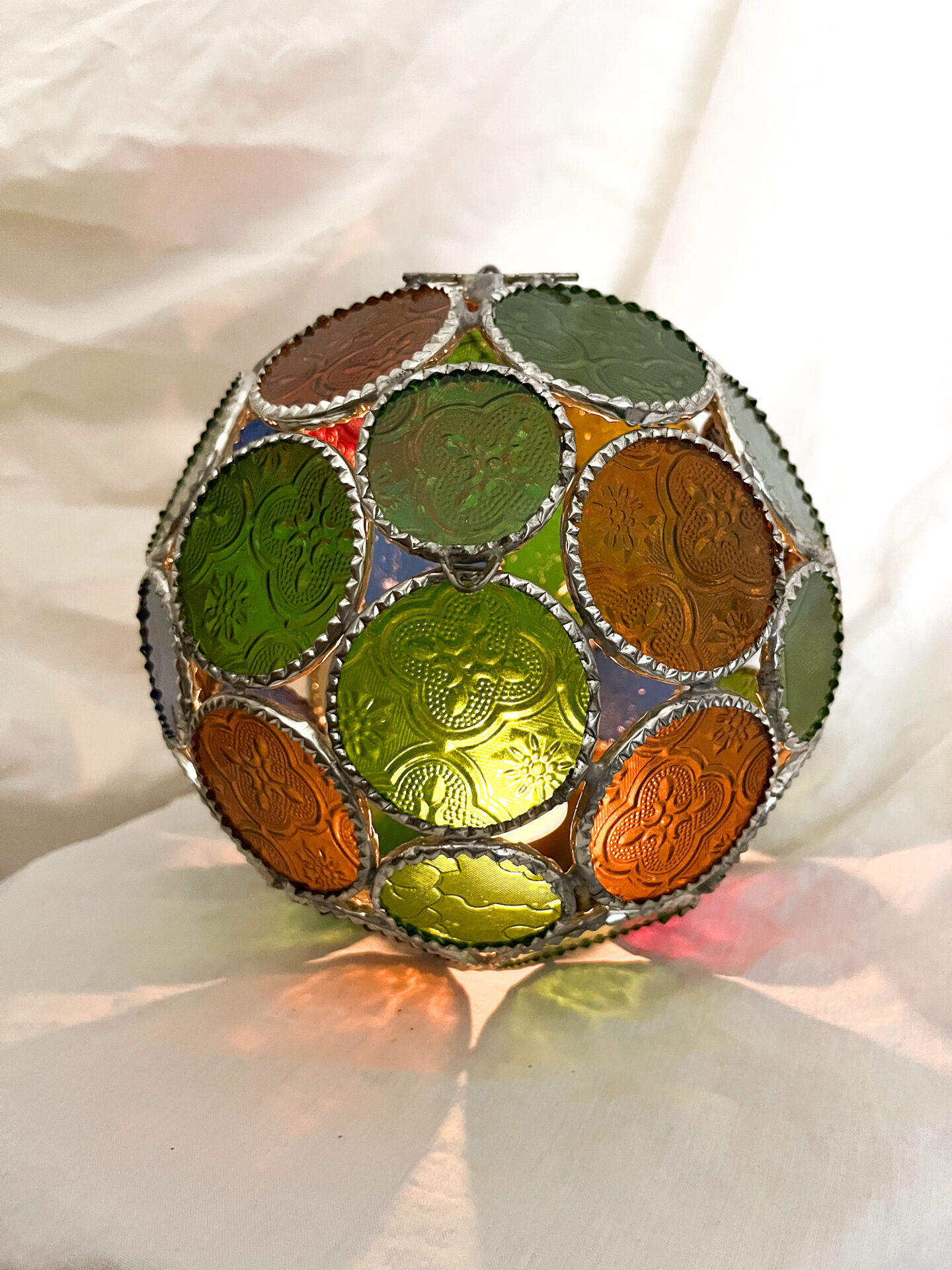 Moroccan lantern in stained glass