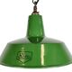 Industrial Green Enamel Factory Pendant Lamp from Revo, 1950s