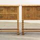 Vintage 1960s Danish modern oak nightstands in the style of Henning Kjærnulf