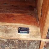 Old wooden cabinet. 8 doors.