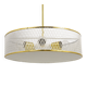 Brass Pendant Light in the Style of Mathieu Matégot Mid-Century, France, 1950s