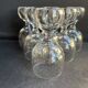 6 Verres à vin cristal – Pied boule creuse