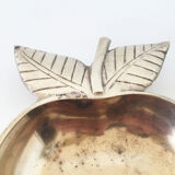 Vintage brass apple trinket bowl