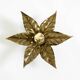 Beautiful brass ceiling or wall lamp from the 1970s by Willy Daro