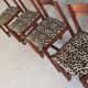 Set of 4 vintage hand-woven chairs