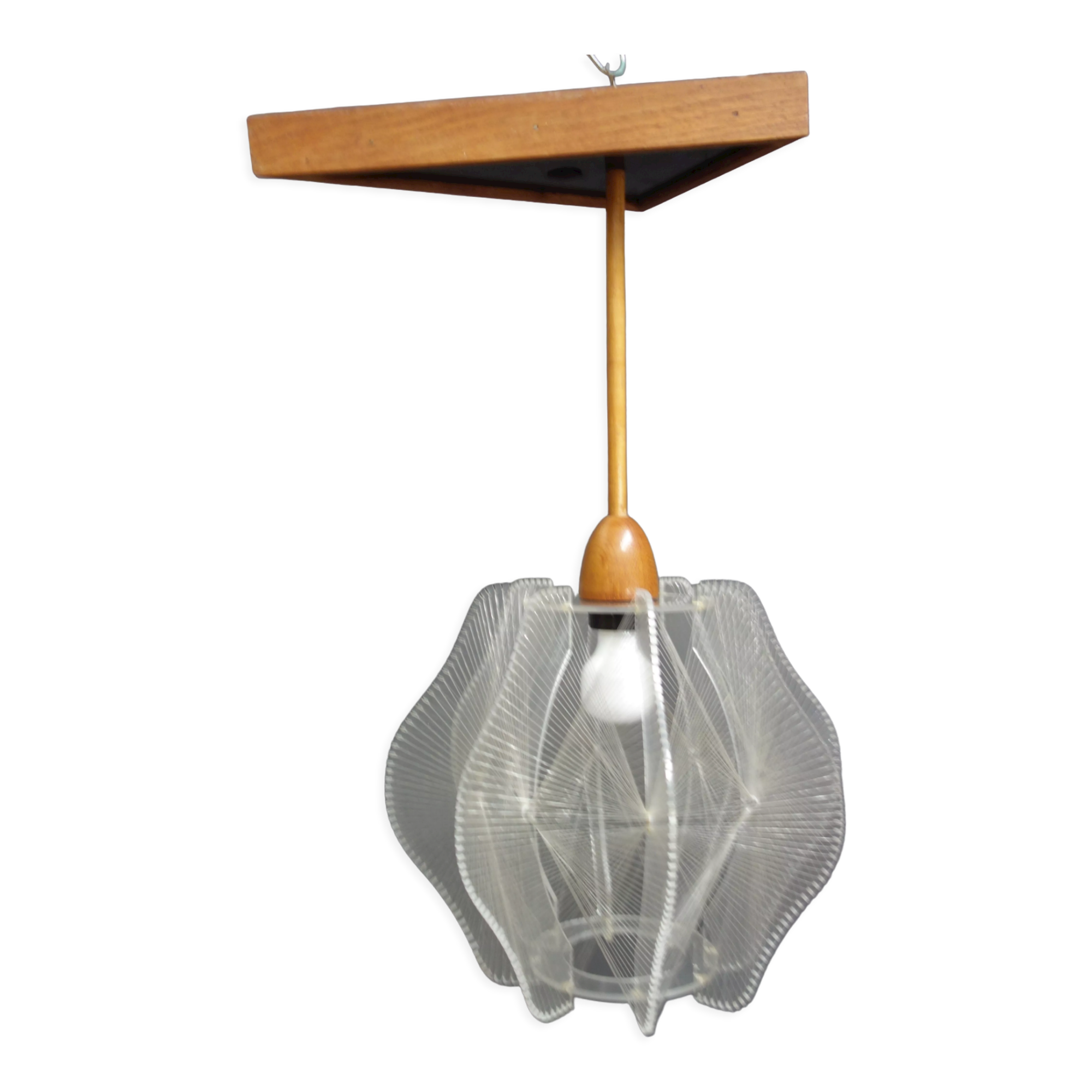Pendant Lamp by Paul Secon for Sompex Mid Century, space age