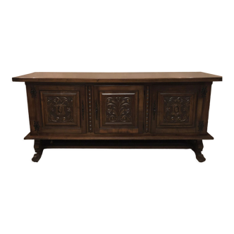 Low sideboard in solid wood