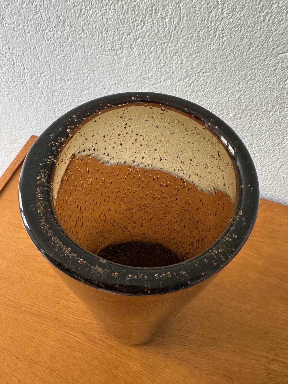 Bendor bubble glass roller vase from the 60s