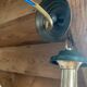 Suspension industrielle en métal et laiton