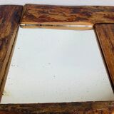 Mirror brutalist wood raw 50s deco chalet