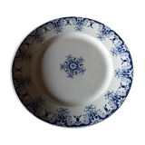Large round ceramic dish Longwy model Rouen
