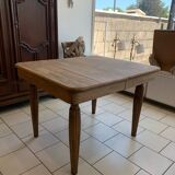 Art Deco Raw Solid Oak Table