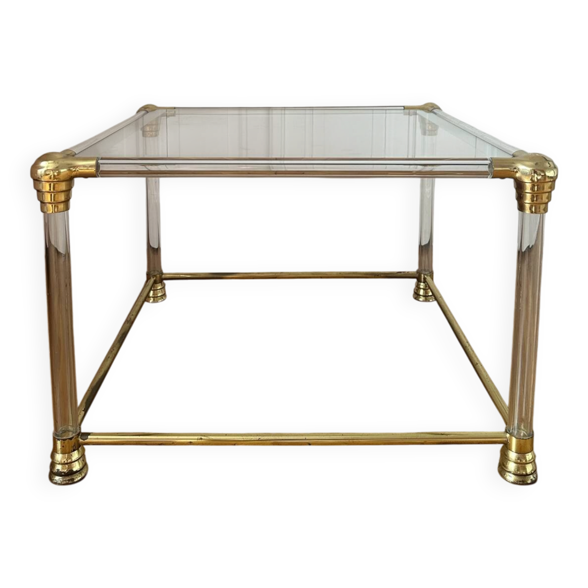 Table basse Hollywood Regency en altuglass - 1970