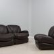 Vintage modular leather sofa 1970s