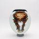 Sculptural Vase Robert Pierini Studio Glass 1994 Signed - Copper & Gold