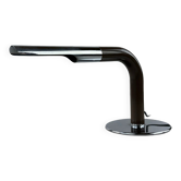 Lampe de table Ingo Maurer Gulp tube lampe chrome métal Space Age, 60/70