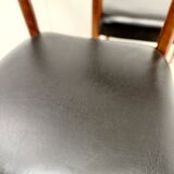 Set of 5 Danish teak chairs