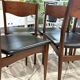 Set of 6 Scandinavian teak chairs, 1970s design.