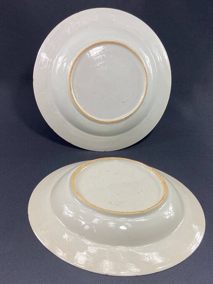 Pair of 18th century porcelain plates East India Company China