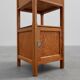 Robust Art Deco nightstand in pine wood, France 1940s