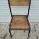 School mullca 510 foot spindle vintage chair