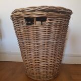 Panier à linge en rotin