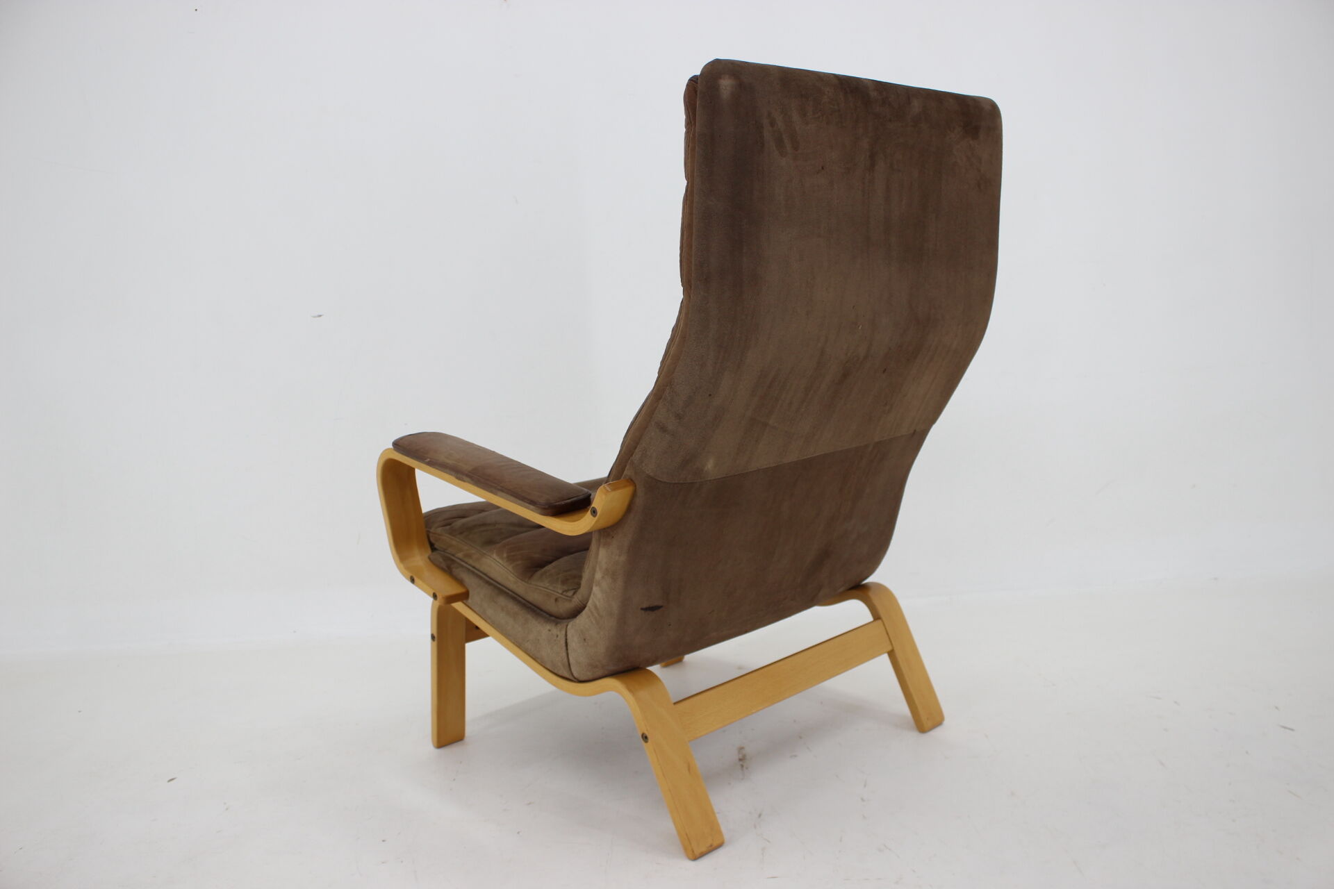 1970s Yngve Ekström "Contino" Leather Armachair,Sweden