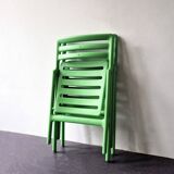 Set of 2 green Folding Air Chairs by Jasper Morrison for Magis, Italy 2003/2005
