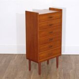 Vintage Scandinavian teak chest of drawers 1960