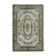 Tapis fait à la main distressed turkish 1980s 207 cm x 304 cm tapis gris