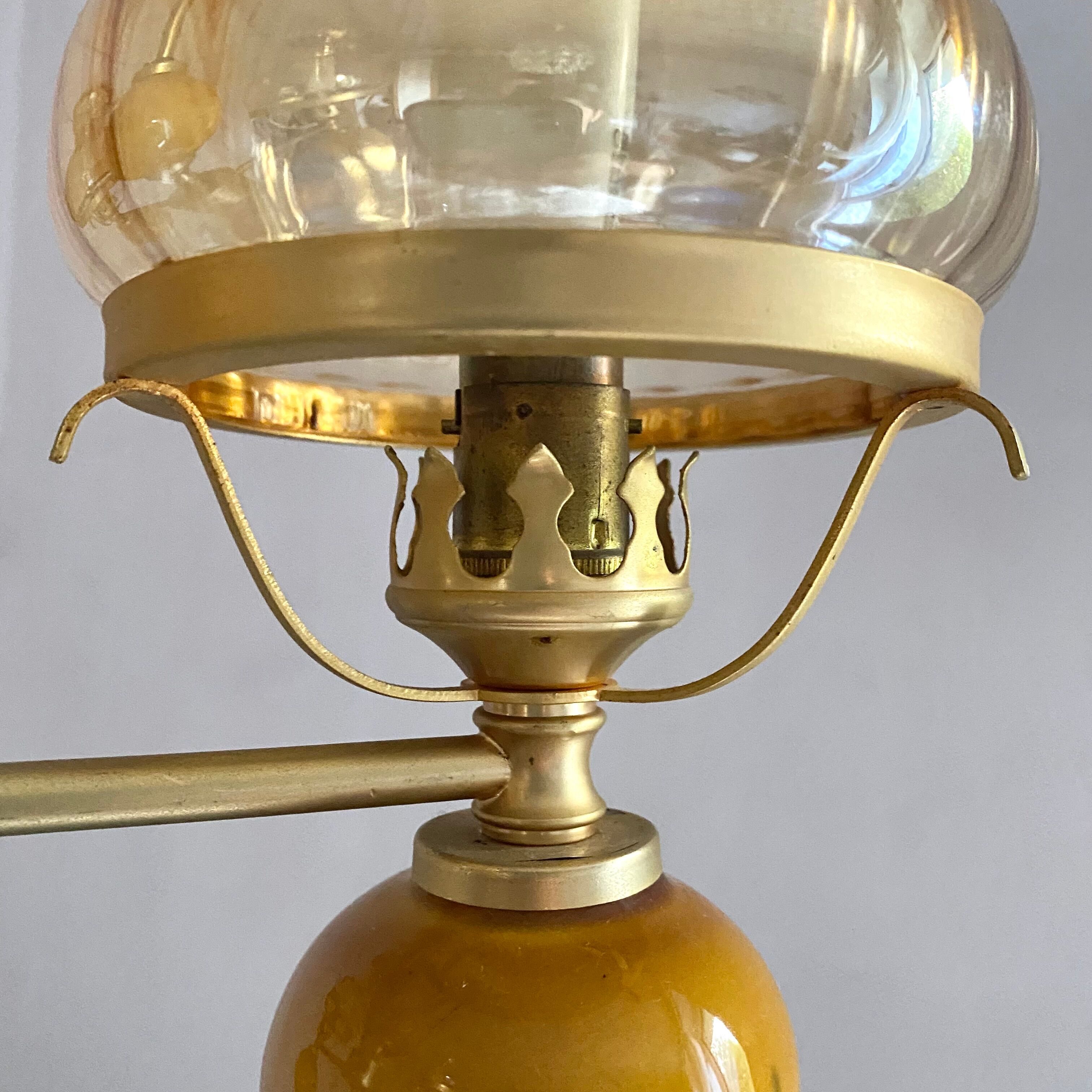 Chandelier vintage globes