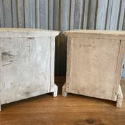 2 x French church consoles