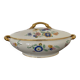 Vintage soup tureen, vegetable dish in white Limoge porcelain from TLB