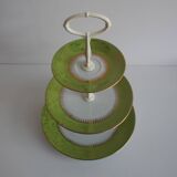 Multi-tiered porcelain tray, Stará Role porcelain, Czechoslovakia, 1950s.