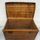 Woven wicker basket