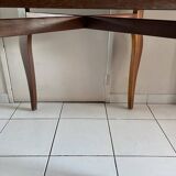 Square side table, exotic wood