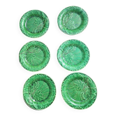 6 green slip plates