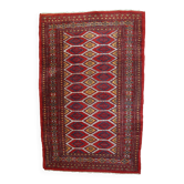 Tapis Vintage Bukhara Ouzbek, Années 1960, Élégance Classique