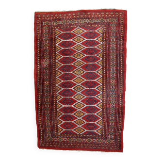 Tapis Vintage Bukhara Ouzbek, Années 1960, Élégance Classique