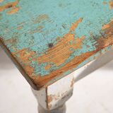 Table d’appoint à patine vert turquoise, c.1920