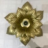 Wall lamp or ceiling lamp golden flower