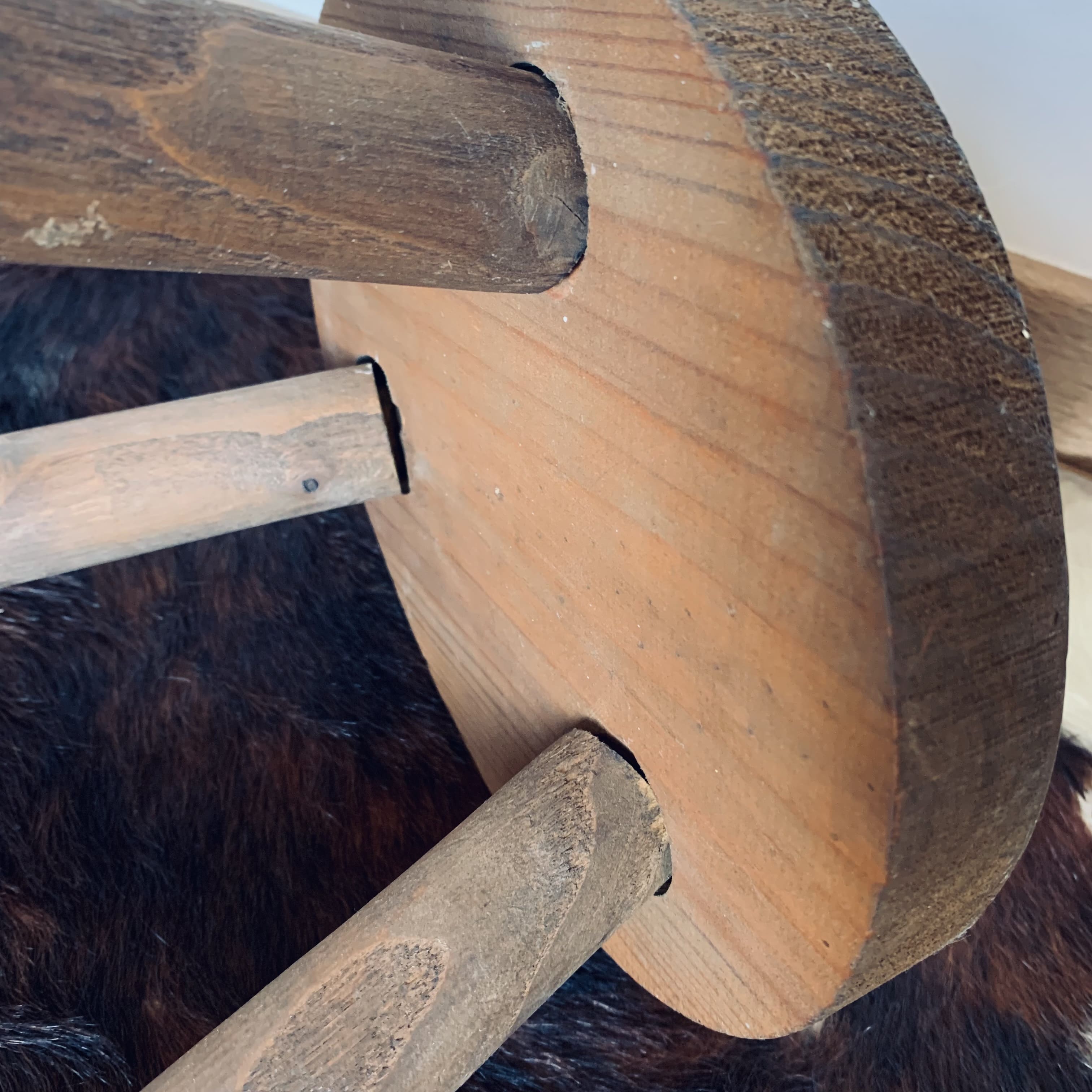 Vintage tripod stool