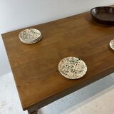 Oak work table, 1850