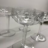 4 verre à Champagne en cristal