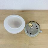 Vintage half-sphere opaline ball wall light