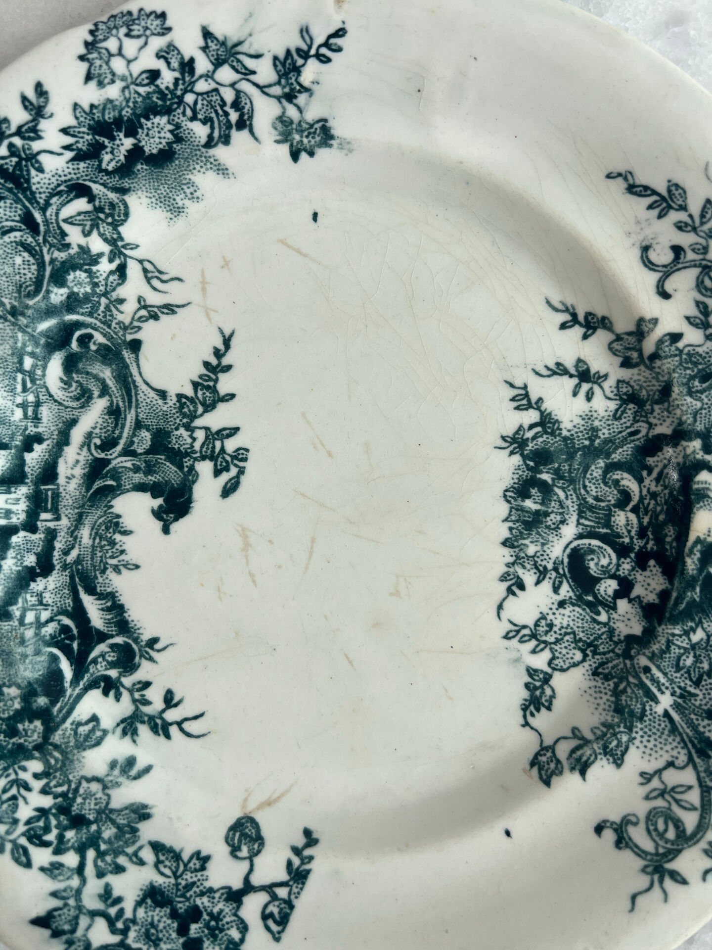 Set of 3 dessert plates in ironstone 20cm