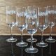 Set of 6 Luminarc Gourmet "Grabè" champagne flutes.