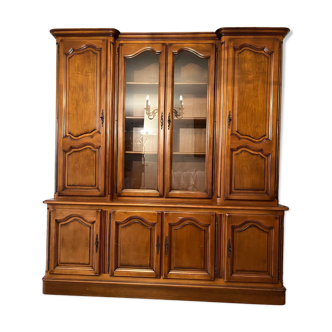 Large solid cherry bookcase