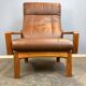 Lounge chair by Grete Jalk for Glostrup, teak and leather, 1960s